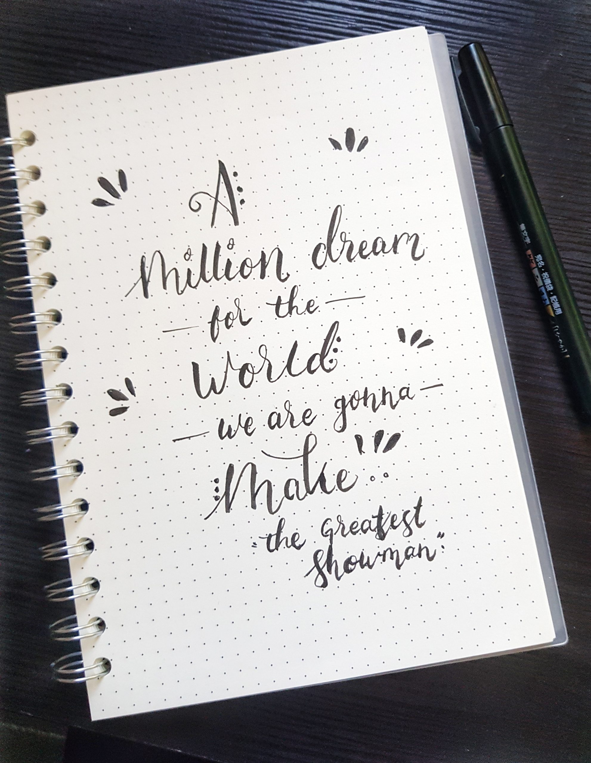 Calligraphy quotes/song